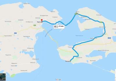 В картах Google появился Крымский мост 