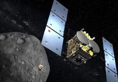 "Хаябуса-2" сбросил бомбу на астероид Рюгу 