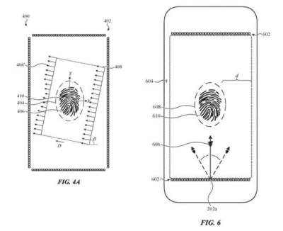 Apple запатентовала сканер отпечатков во весь дисплей